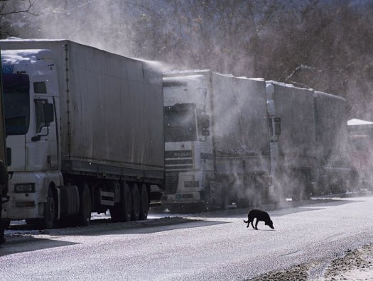 Rusiya və Ermənistanı birləşdirən yeganə yol BAĞLANDI Rusiya və Ermənistanı birləşdirən yeganə yol BAĞLANDI