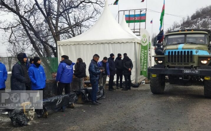 Xankəndi-Laçın yolunda sülhməramlıların avtomobilləri maneəsiz keçib – YENİLƏNİB + FOTO