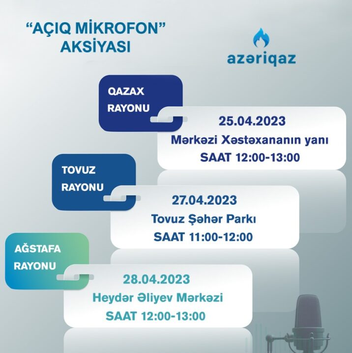 SOCAR “Azəriqaz” İB-nin “Açıq mikrofon” aksiyası davam edir
