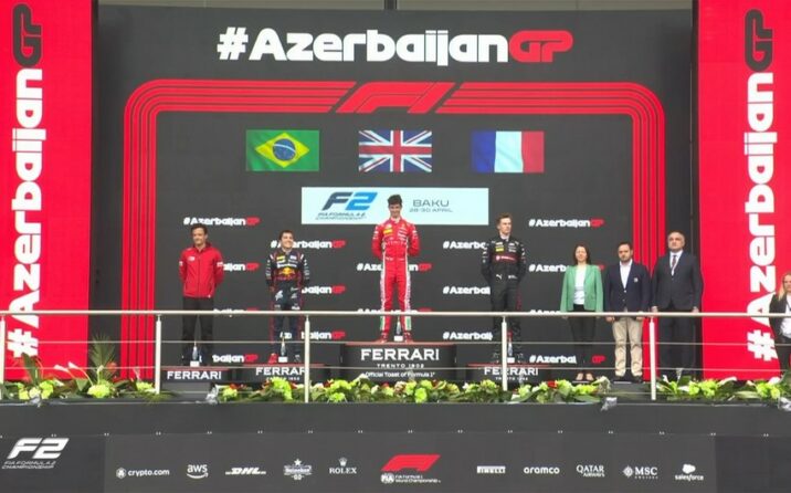 “Formula 2” üzrə Azərbaycan Qran-prisinin qalibləri mükafatlandırılıblar