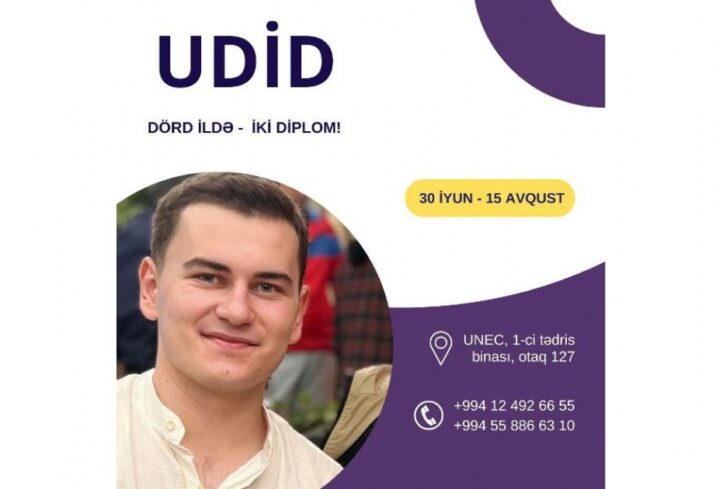 UNEC-də 4 ildə iki diplom əldə etmək imkanı UNEC-də 4 ildə iki diplom əldə etmək imkanı