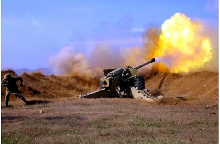 Ermənistan ordusu D-30-larla ATƏŞ AÇIR