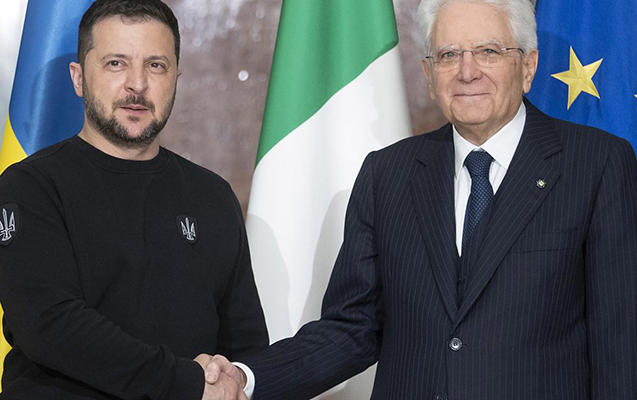 Zelenski italiyalı həmkarı ilə görüşdü 