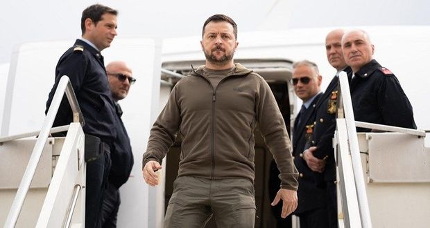 Volodimir Zelenski Berlinə səfər edib – FOTO