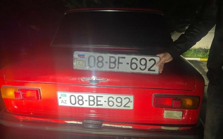 Maşın nömrəsinə qanunsuz müdaxilə edən şəxs tutuldu 