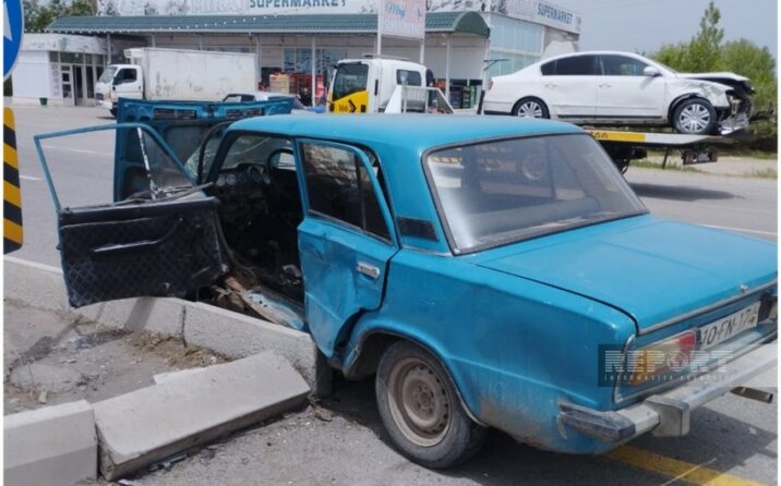 Kürdəmirdə zəncirvari yol qəzası olub, xəsarət alanlar var