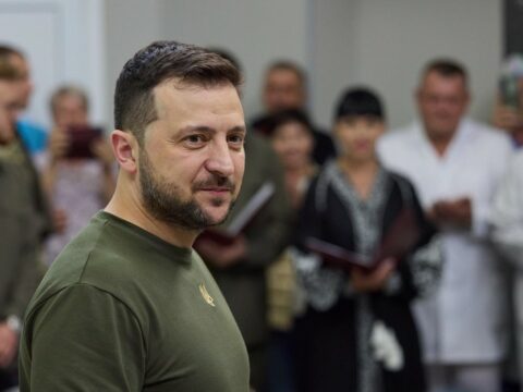 Volodimir Zelenski Kişineuya gedib