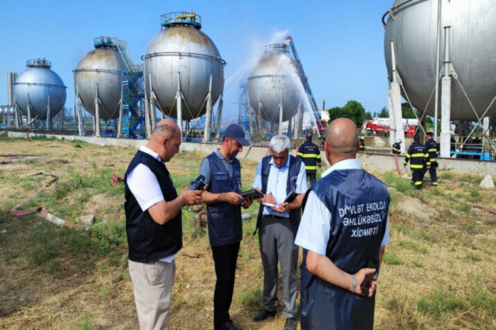Zavodda yanğın baş verdiyi ərazidə atmosfer havasında aparılan ölçmə işlərinin nəticələri açıqlandı
