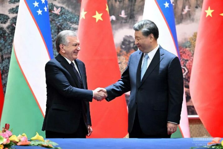 Mirziyoyev Çin liderini təbrik etdi