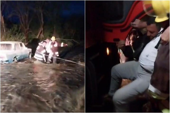 Cəbrayılda sel zamanı avtomobildə köməksiz qalan vətəndaş xilas edildi