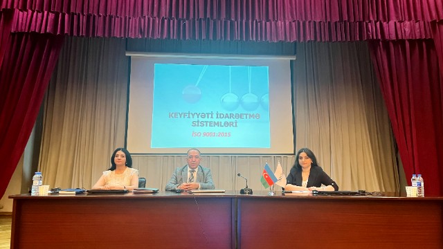 ADNSU-da keyfiyyəti idarəetmə mövzusunda təlim keçirildi – FOTOLAR