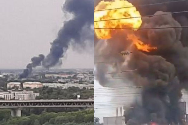 Rusiyada kimya müəssisəsində güclü yanğın: Ölən var – VİDEO