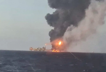 Neft platformasında YANĞIN