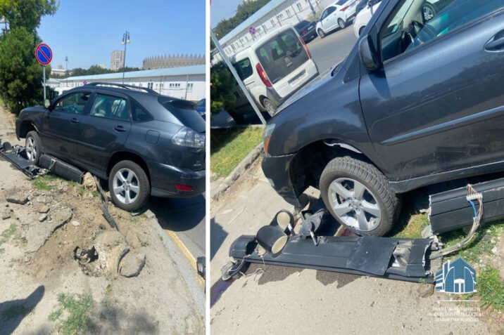 Qırmızı işıqda keçdi, qəzaya səbəb oldu – VİDEO