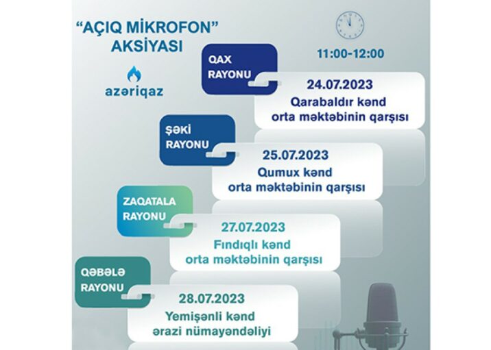 “Açıq mikrofon” daha 4 rayonda təşkil olunacaq