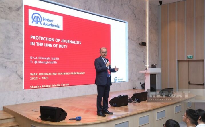 Şuşa Forumu çərçivəsində “Anadolu” Agentliyi tərəfindən “Hərbi jurnalistika” mövzusunda təlim keçirilib