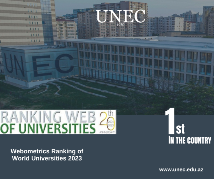UNEC “Webometrics”də də birinci oldu! UNEC “Webometrics”də də birinci oldu!