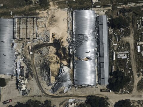 Rusiya Odessa vilayətində taxıl anbarlarına zərbə endirib