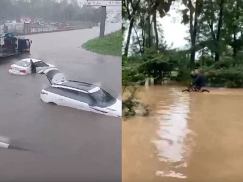 Vladivostok su altında qaldı: Yollar bağlandı