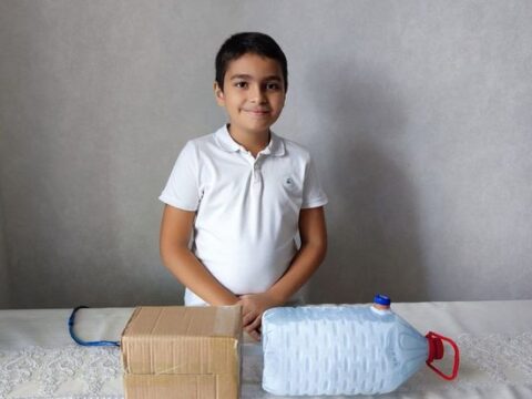 Bakıda IV sinif şagirdi yeni kondisioner hazırladı