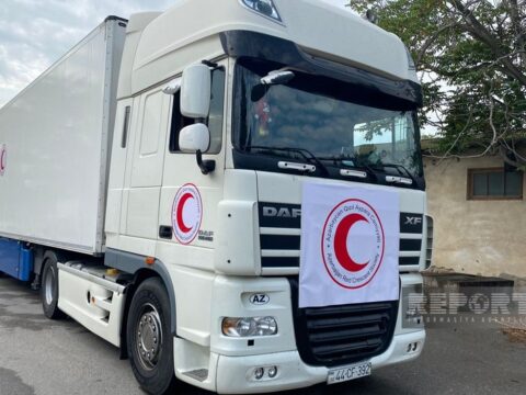 Azərbaycan Qızıl Aypara Cəmiyyəti Qarabağda yaşayan erməniəsilli şəxslərin ehtiyaclarını qarşılamaq üçün humanitar yardımı yola salıb