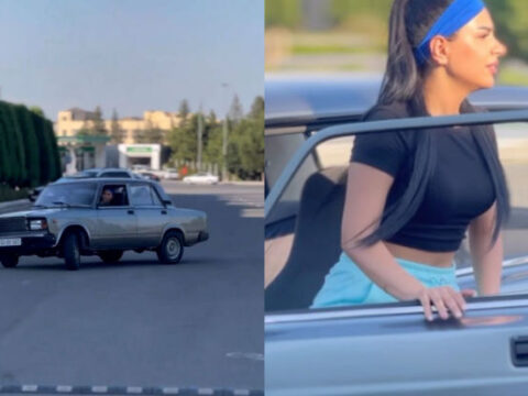 Tanınmış xanım bloger “avtoşluq” etdi, DİN hərəkətə keçdi