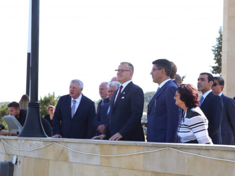 Slovakiya Milli Şurasının sədri Şəhidlər xiyabanını ziyarət etdi