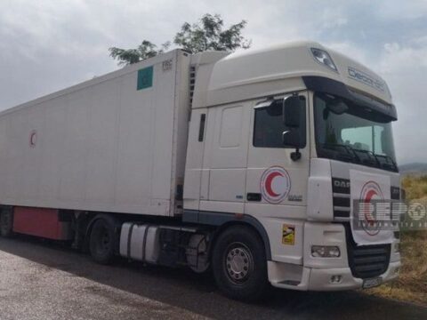 Azərbaycan Qızıl Aypara Cəmiyyətinin göndərdiyi un dolu TIR-lar 12 gündür Ağdam-Xankəndi yolunda gözləyir