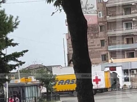 Rusiya QXC-nin Qarabağdakı erməniəsillilərə göndərdiyi ərzaq maşını Xankəndiyə çatıb