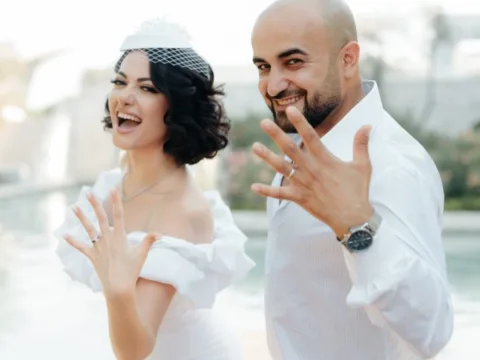 Tanınmış rəssam və iş xanımı Gülçin Aslanlı ailə həyatı qurdu- FOTOLAR