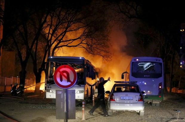 Ankarada partlayış: Ölən var Ankarada partlayış: Ölən var