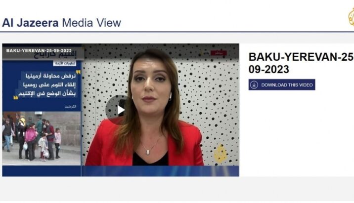 “Əl-Cəzirə” telekanalında Qarabağ ermənilərinin reinteqrasiyası tədbirlərindən danışılıb “Əl-Cəzirə” telekanalında Qarabağ ermənilərinin reinteqrasiyası tədbirlərindən danışılıb