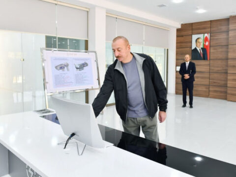 İlham Əliyev “Azərişıq” ASC-nin Cəbrayıl Rəqəmsal İdarəetmə Mərkəzinin açılışını edib