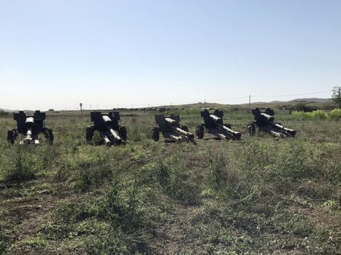 Xocavənddə müsadirə edilən artilleriya qurğularının videogörüntüləri yayılıb