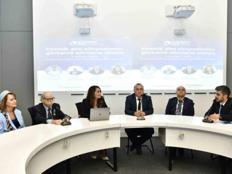 Ümumdünya Kosmos Həftəsi çərçivəsində ADNSU-da görüş keçirilib