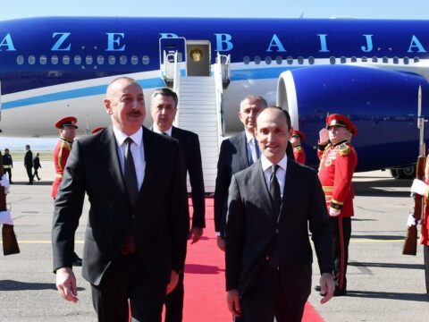 Azərbaycan Prezidenti İlham Əliyev Gürcüstana işgüzar səfərə gəlib