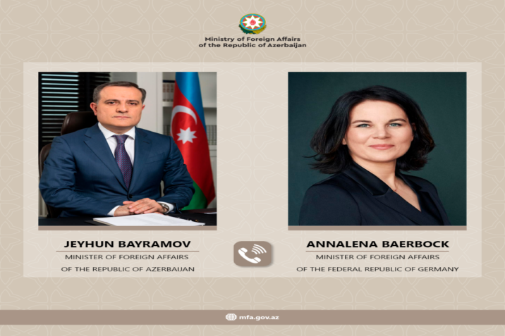 Ceyhun Bayramov almaniyalı həmkarı ilə Azərbaycan-Ermənistan arasında sülh perspektivlərini müzakirə edib