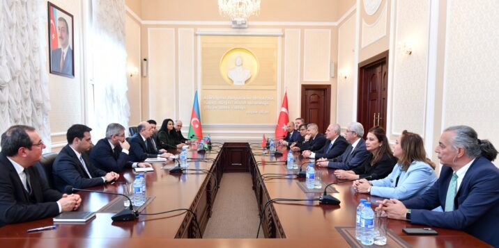 Fikrət Məmmədov Türkiyə Ali Məhkəməsinin sədrinin rəhbərlik etdiyi nümayəndə heyəti ilə görüşüb