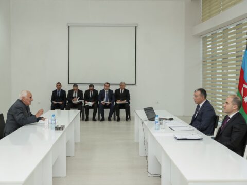 Sahil Babayev Mingəçevir şəhərində vətəndaşları qəbul edib