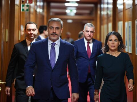Hakan Fidan almaniyalı həmkarı ilə görüşdü