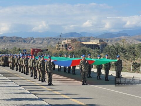 Zəngilanda Zəfər Günü münasibətilə hərbçilərin yürüşü keçirilib