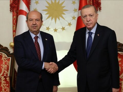 Ərdoğan Şimali Kipr Prezidentini qəbul edib