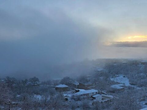 Bəyaz Şuşa: İlk qarın yaratdığı gözəllik – FOTO