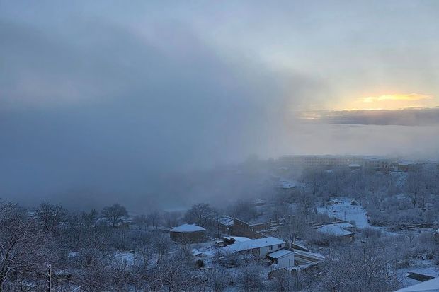 Bəyaz Şuşa: İlk qarın yaratdığı gözəllik – FOTO