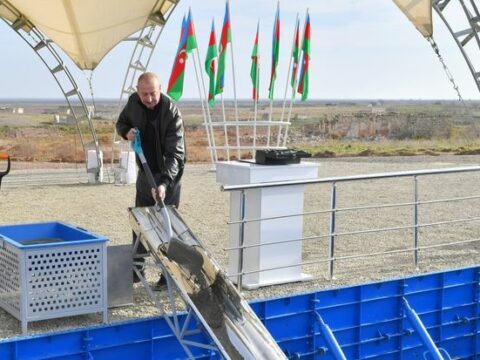 Ağdam rayonunun Salahlı Kəngərli kəndinin təməli qoyulub