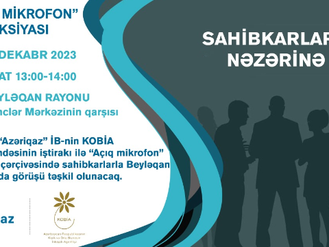 Sahibkarlarla növbəti görüş Beyləqanda keçiriləcək