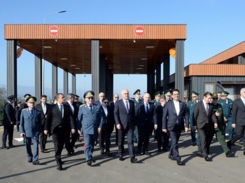 Azərbaycan-İran sərhədində avtomobil körpüsünün və modul tipli buraxılış məntəqəsinin açılışı olub