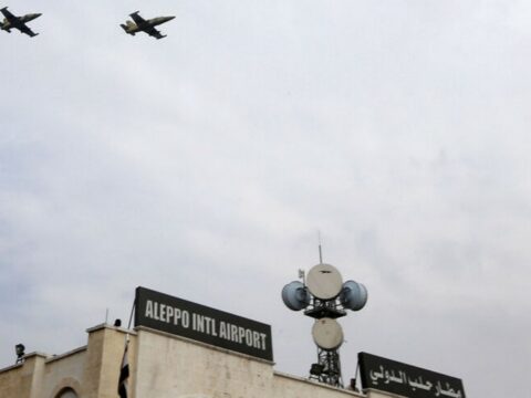 İsrail HHQ Hələb hava limanına zərbələr endirib