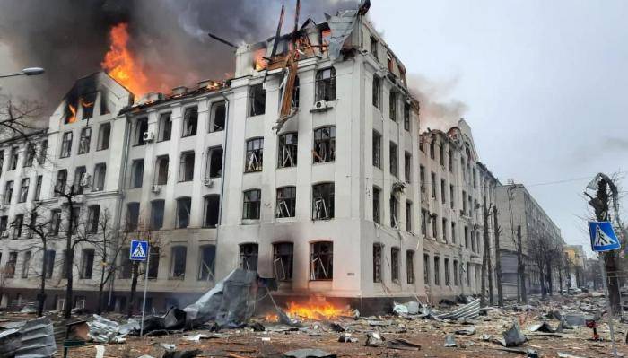 Ukraynanın atəşə tutulması nəticəsində 5 nəfər ölüb, 129 nəfər yaralanıb