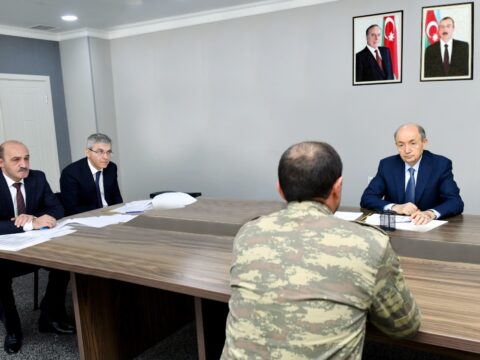 Ədliyyə naziri Ağcabədidə vətəndaşları qəbul edib